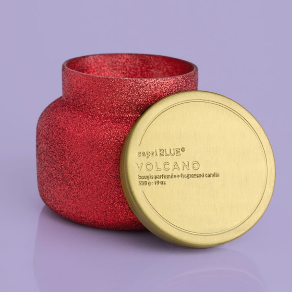 New capri BLUE Volcano candle